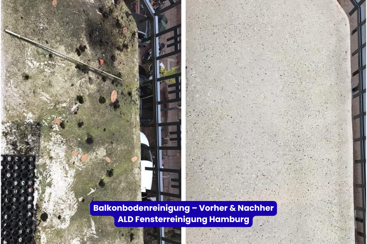 Balkonbodenreinigung