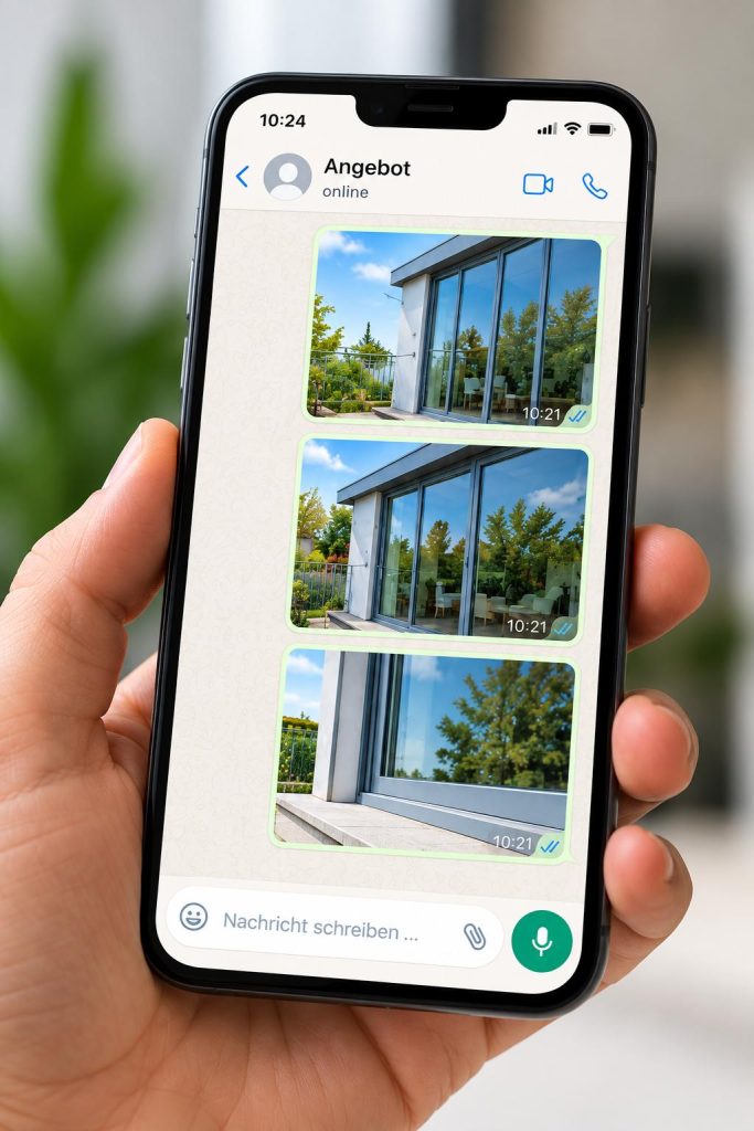 fotos schicken für angebotserstellung